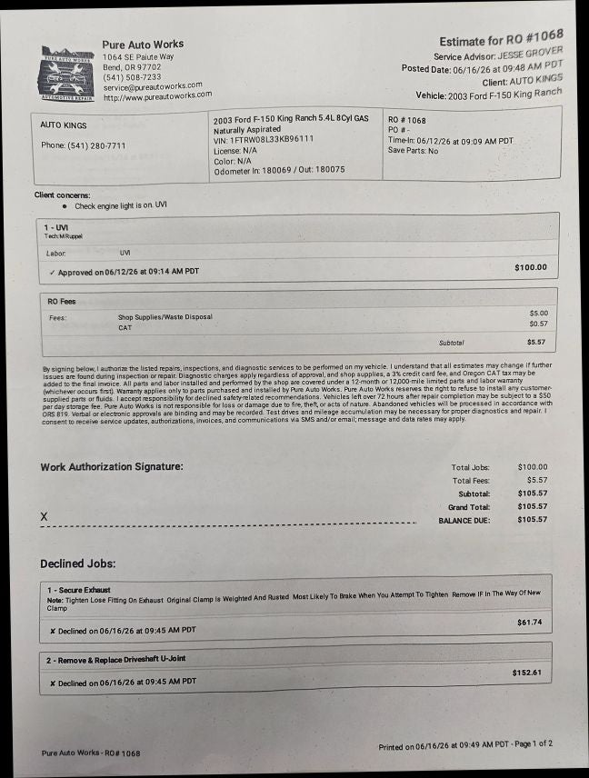 2003 Ford F150 SuperCrew Cab XLT Pickup 4D 5 1/2 ft