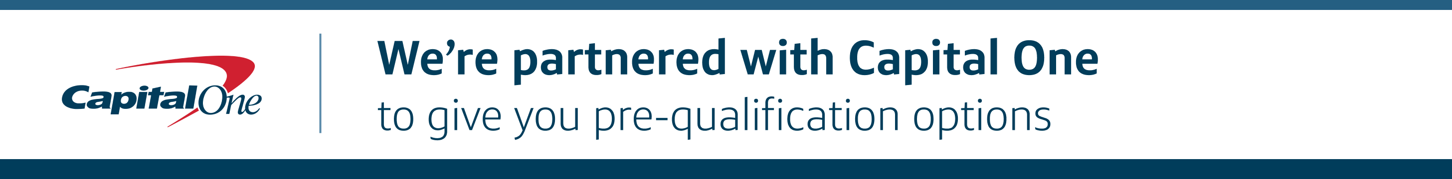 Get Pre-qualified with capital one
