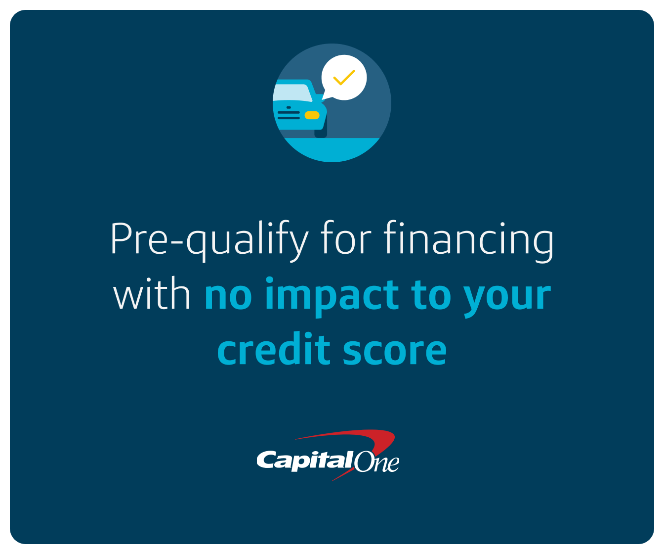 Get Pre-qualified with capital one