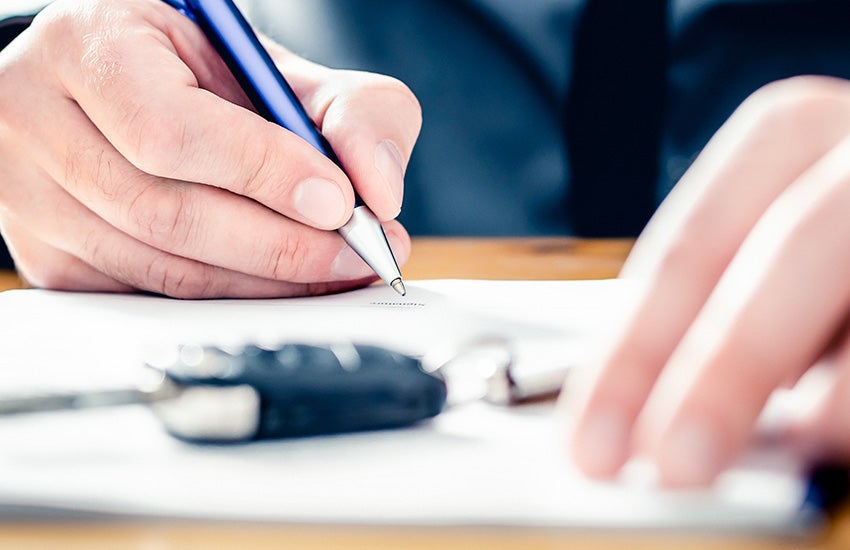 signing paperwork